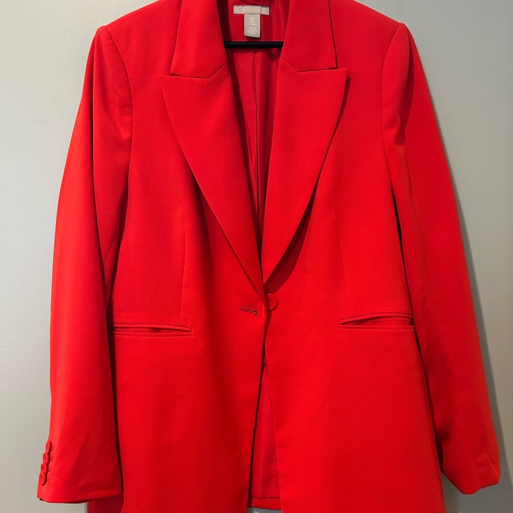 H&M | Bold Scarlet Blazer
